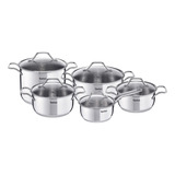 Set 10 Piezas Intuition Tefal Cacerolas De 16 Cm, Olla De 18, 20 Y 24 Cm Y Pasta Pot De 22 Cm