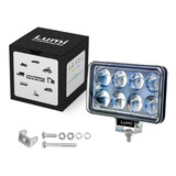 Kit 2 Farol De Milha Super Led 24w 12v-60v Auxilar Off Road