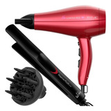 Secador De Cabelo Gama 2200w Salão Prancha Cerâmica 410°f 