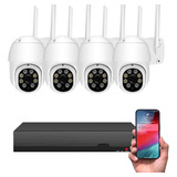 Kit Inalámbrico De Sistema De Cámara De Seguridad Cctv Wifi