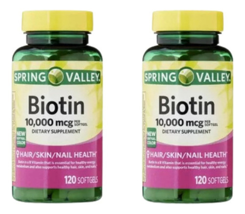 Biotina Spring 10000 Mcg X2 Und
