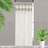 Cortinas De Macramé Para Ventana, Puerta, Boho, Decoración D