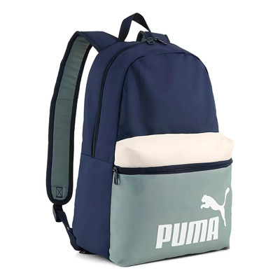 Mochila Phase Color Block Azul Y Verde Puma Diseño de la tela Liso | Envío gratis