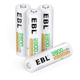 Pack 4 Pilas Recargables Doble Aa Ni-mh 2800mah Ebl