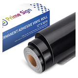 Glossy Black Permanent Vinyl For Cricut - 12  X 50 Ft O...