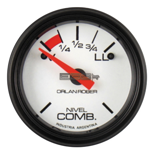 Reloj Nivel De Combustible Orlan Rober 52mm V70 Blanca 453