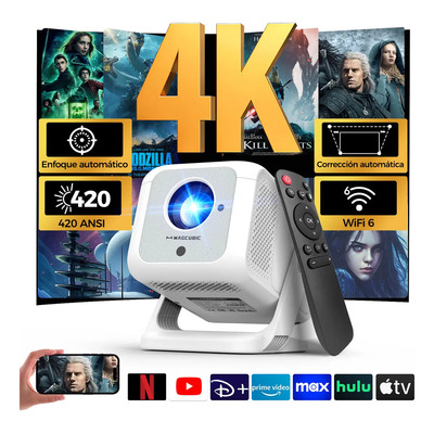 Proyector 4k Profesional Magcubic Hy310x 4k Full Hd 1080p Led 420ansi Android Inteligente Dual Wifi6 Bluetooth 5.2 Con Autofocus Proyector | Meses sin interés