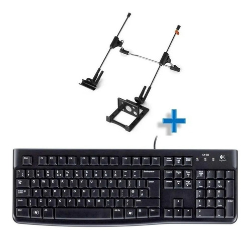 Teclado Logitech K120 Usb E Suporte Notebook G4