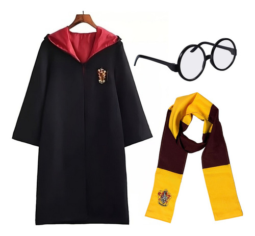 Disfraz Harry Potter Capa +bufanda+lentes Niños