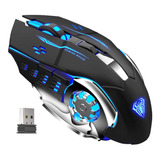 Mouse Inalambrico Ergonomico Para Juegos Led Rgb