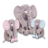 Almofada Elefante Pelúcia Antialérgico 60cm - Envio Imediato