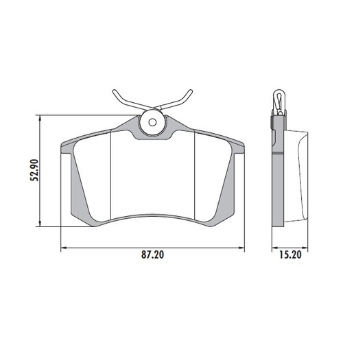 Pastillas De Freno (x4) Traseras P/ Renault Fluence