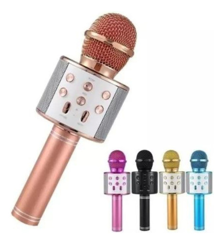 Microfono Bluetooth Ws 858 Karaoke Bluetooth / Fm / Usb