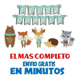 Kit Imprimible Candy Bar Animales Del Bosque Encantado