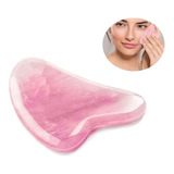 Gua Sha Facial Cuarzo Rosa Natural Herramientas De Belleza