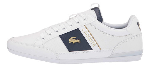 Tenis Lacoste Original Chaymon Hombre Casual Blanco Piel