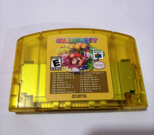 Mario Party 1, 2 Y 3 Mas 15 Juegos Nes 18 En 1 N64 Nintendo