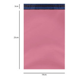 Envelope Plástico De Segurança Coex Rosa 19x25 1000 Un