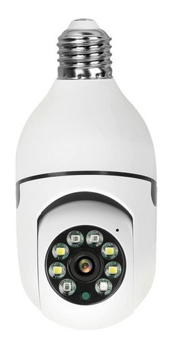 Cámara Lámpara De Seguridad Wifi 1080p Visión Nocturna E27