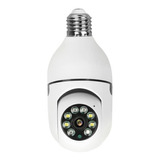 Cámara Lámpara De Seguridad Wifi 1080p Visión Nocturna E27