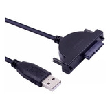 Cable  Slim Sata De 7 + 6 Pines  A Usb Para Lectoras Cd Dvd