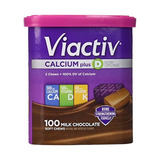 Viactiv Calcium Plus D, Suave Masticables, Chocolate Con Lec