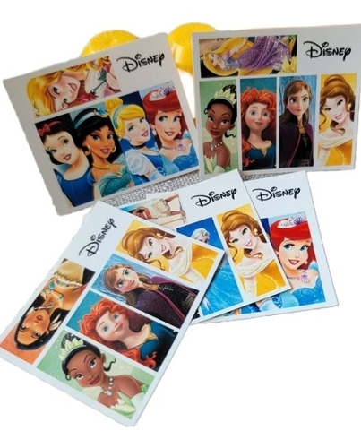 Sticker Nails Tatto Uñas Princesas Disney 12 Planillas Full 
