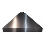 Campana Cocina Piramide Industrial Acero Vacia 90 Sin Motor