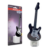 Luz Noturna Led 1w Guitarra Abajur Branco Quente 3000k