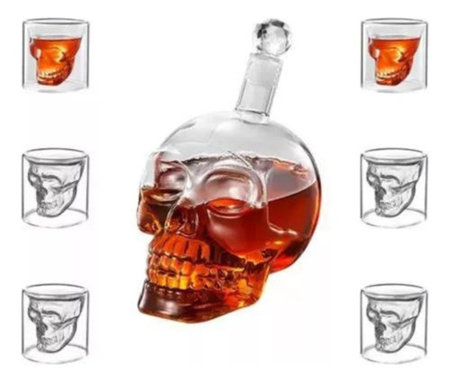 Whiskera De Calavera Decantador Licorera Craneo 