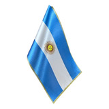 Bandera Argentina De Escritorio En Tela Tafeta * 15x25cm *