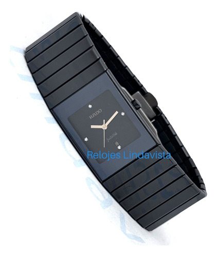 Reloj Rado Diastar Cerámico Negro Rectangular