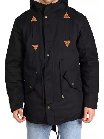 Parka Hombre Campera Abrigada Piel Corderito Capucha 