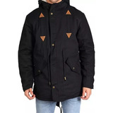 Parka Hombre Campera Abrigada Piel Corderito Capucha 