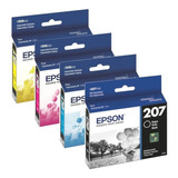 Combo Cartucho Epson 207 Negro + 206 Colores Original T207