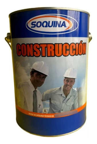 Esmalte Al Agua Soquina Construcción Blanco Galón