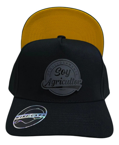 Gorra Soy Agricultor Agronomo Placa Full Black Wiki Caps | Envío gratis