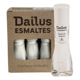 Kit 6 Esmaltes Queridinho Cremoso Festa Do Branco Dailus