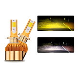 Focos Led Bicolor Blanco Amarillo 3,800lm H4 9007 9005 9006