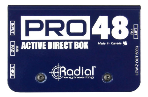 Radial Pro48 | Caja De Inyeccion Directa Activa Compacta