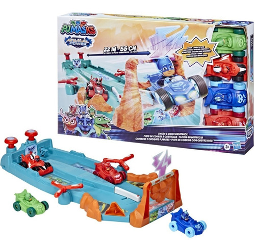 Pista De Carreras Con Obstáculos Pj Masks Animal Power