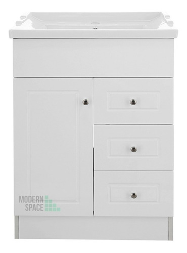 Mueble Vanitorio Lacado Blanco 60 Cm X 47 Cm Completo