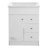 Mueble Vanitorio Lacado Blanco 60 Cm X 47 Cm Completo