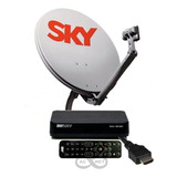 Antena Parabólica  Sky Conforto 60 Cm Com 1 Aparelho Em Hd