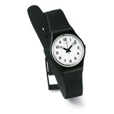 Swatch Women's Lb153 Algo Nuevo Reloj De Plastico Negro