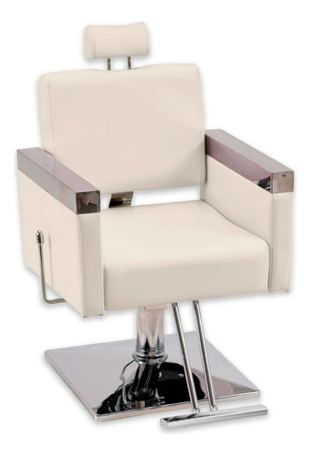 Sillon Barbero Barberia Peluqueria Silla New Jersey Blanco