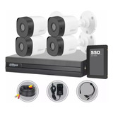 Kit Seguridad Dahua Cctv Dvr 4ch  + 4 Camara 2mp 1080p+disco