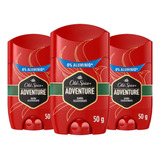 Old Spice Barra Desodorante Adventure 3 Unidades De 50 G C/u