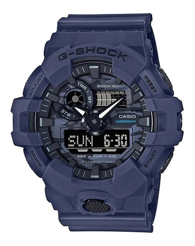  Reloj Casio G-shock Azul Ga-700ca-2a Ana-digi Casiocentro