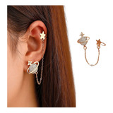 Aretes Mujer Ear Cuff Solitario Set Ear Cuff Planeta